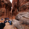 Inside Fiery Furnace, Arches National Park