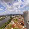 Panoramic view of Londrina. Top of the building malaga