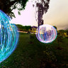 Light sphere graffiti panorama
