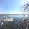 Surfing the St-Lawrence River at Habitat 67 in Montreal