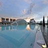 View of L'Hemisferic at the City of Arts and Sciences