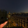 Night view of the Gran Via street in Madrid