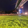 Building highway bridge D1 in Povazska Bystrica december 2009