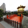Hong Kong Kowloon Diamond Hill Nan Lian Garden Pavilion of Absolute of Perfection and Wu Bridge