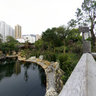 Hong Kong Kowloon Diamond Hill Nan Lian Garden Lunar Reflection Terrace Blue Pond Pavilion of Chinese Pagoda