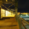 Milan by night: Railway Station of Porta Genova - Iron Bridge