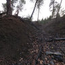Hydraulic mining ditches along Gin Lin Trail