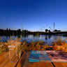 Evening food and drink at the Mill on the Exe