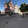 Creglingen marketplace and historic pharmacy 2011