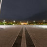 The Azadi Tower at night