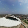 Aerial pano next to Moses Mabida Stadium, Durban, South Africa