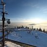 Pohled ze střechy meteorologické stanice na Lysé hoře