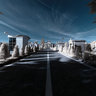 Monumental Cemetery, infrared panorama