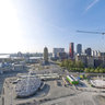 Flying above the Binnenrotte, Rotterdam