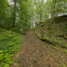 Trail to Himmelsfelsen above Geislingen-Eybach