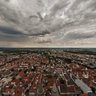 On top of the Ulmer Muenster - view over Ulm