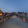 Eiserner Steg mit der Frankfurter Skyline