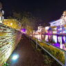Arkaden Bocholt - Aurillac Promenade Nachtpanorama