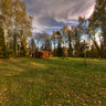 Dwelling at the open air ethnographic museum in Rumsiskes