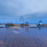 Winter rain Rehoboth Beach Delaware