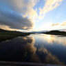 Kleinmond Wooden Bridge Over Lagoon With Early Morning Sunrize
