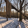 Ski jump ruin near Waldenburg