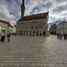 Tallinn Central Square in old town at daytime