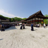 Playing Kendo in Shimogamo Shrine