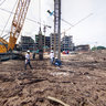 Construction site of a new hospital in Hanoi 2