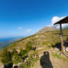 Crete from above, rest area at the road to Thrypti