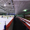 Eishalle Ilmenau (municipal ice rink), inside from west, Thuringia, Germany