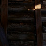 Log Tobacco Barn - Interior