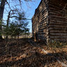 Log Tobacco Barn, Exterior