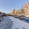 ice skating Keizergracht Amsterdam
