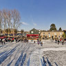 ice hockey on Vecht river Weesp