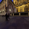 The Third Courtyard of Prague Castle in Blue Hour
