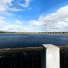 Dnipro river near to the monument 