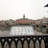 Info-board about water birds of Zurich