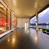 Lake view of N Convention corridors
