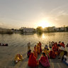 Evening Puja (prayers) in Udaipur - Rajasthan, India