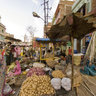 Walking Through the Fresh Market in Udaipur in Rajasthan, India