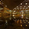 Bank of America Houston Texas Evening Rain