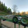 Sluice gate at the Ligatne river, Latvia