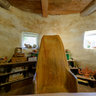 Eco sand-bag house at the Vienkoči Park, Latvia