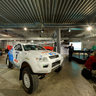 Latvian-built electric rally raid vehicle at the Riga Motor Museum, Latvia