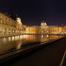 Louvre, Square Care at night