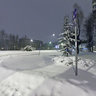 Snowy New Belgrade by Night