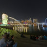 Daily Light Show  at Marina Bay Sands