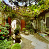 World Cultural Heritage: Small garden in Hongcun Village