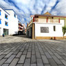 the new Tibetan buildings in bayi town  Nyingchi  Tibet